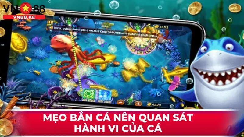 Mẹo bắn cá nên quan sát hành vi của cá 