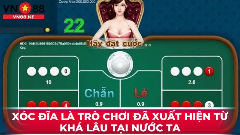 Xóc đĩa là trò chơi đã xuất hiện từ khá lâu tại nước ta